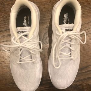 Adidas white cloud foam sneakers